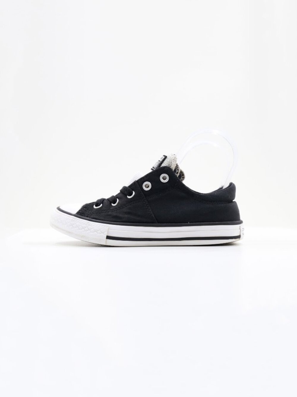 Converse Maddie Black Fabric Casual Slip On Sneakers - Kids' 1